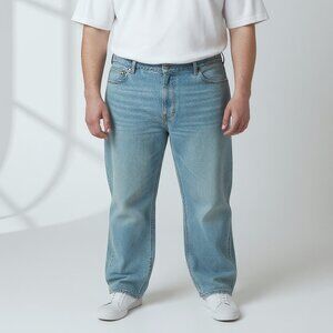 NWT Levi's 541 Athletic Taper‎ Stretch Jeans Men'x 48x34 Light Wash Flex Stretch